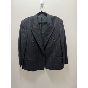 1881 Cerruti‎ Lanifico Woven In Italy 100% New Wool 3 Button Pinstripe Blaze 44R
